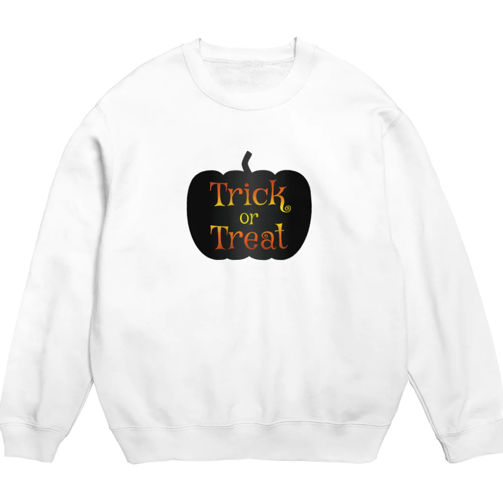 Drecome_Designのトリックオアトリートカボチャ Crew Neck Sweatshirt