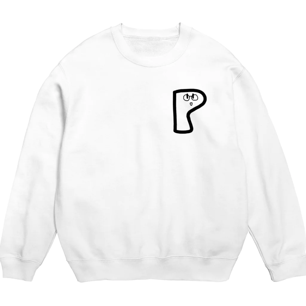 貧乏系YouTuber 「Pさん」の公式グッズのpくん Crew Neck Sweatshirt