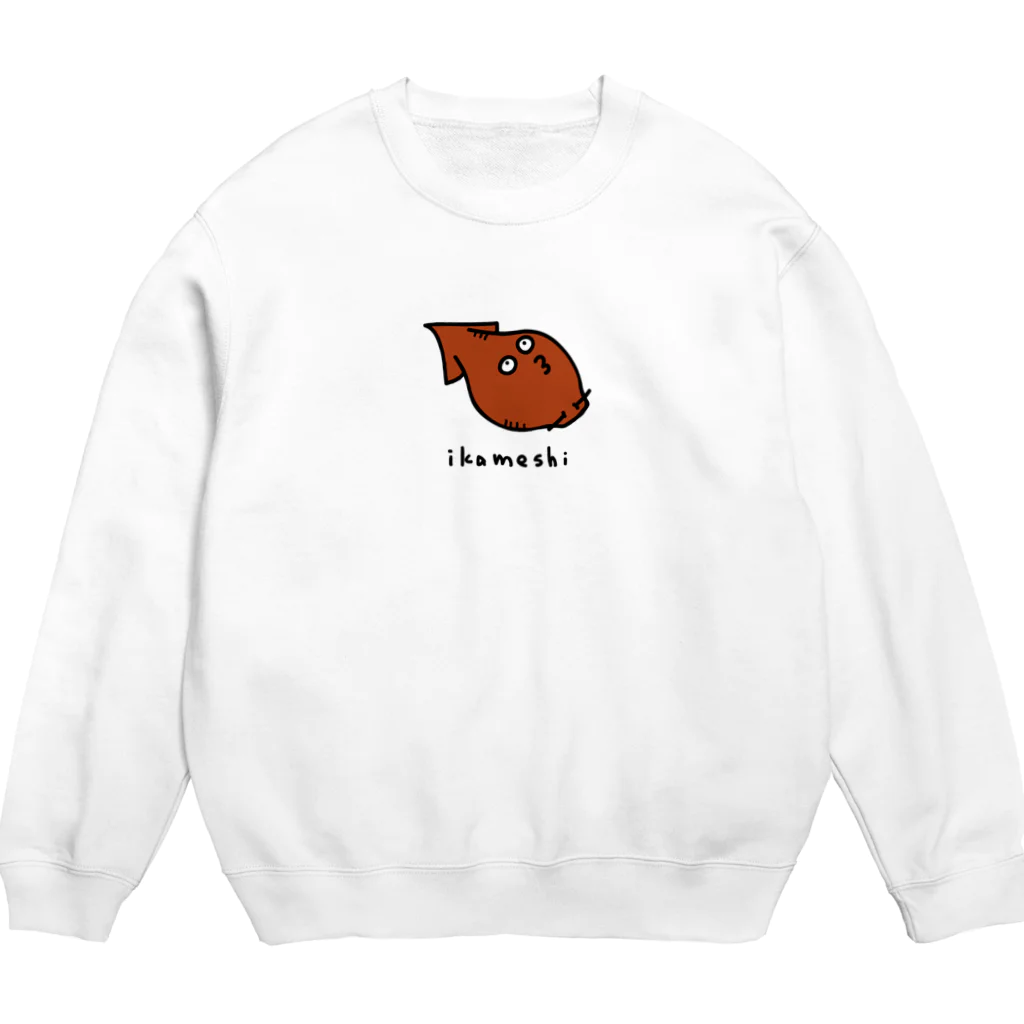 PokuStarのいかめし Crew Neck Sweatshirt