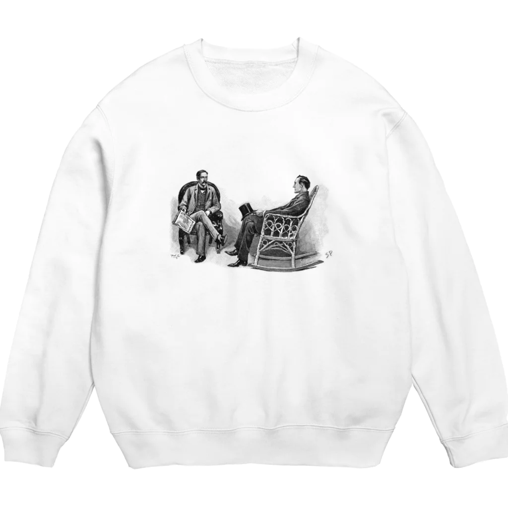 古書　天牛書店のホームズとワトソン ＜ストランド・マガジン＞ Crew Neck Sweatshirt