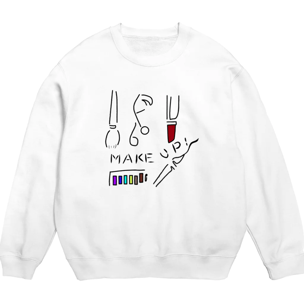 くもちゃん商店の筑紫血眼姉妹 Crew Neck Sweatshirt