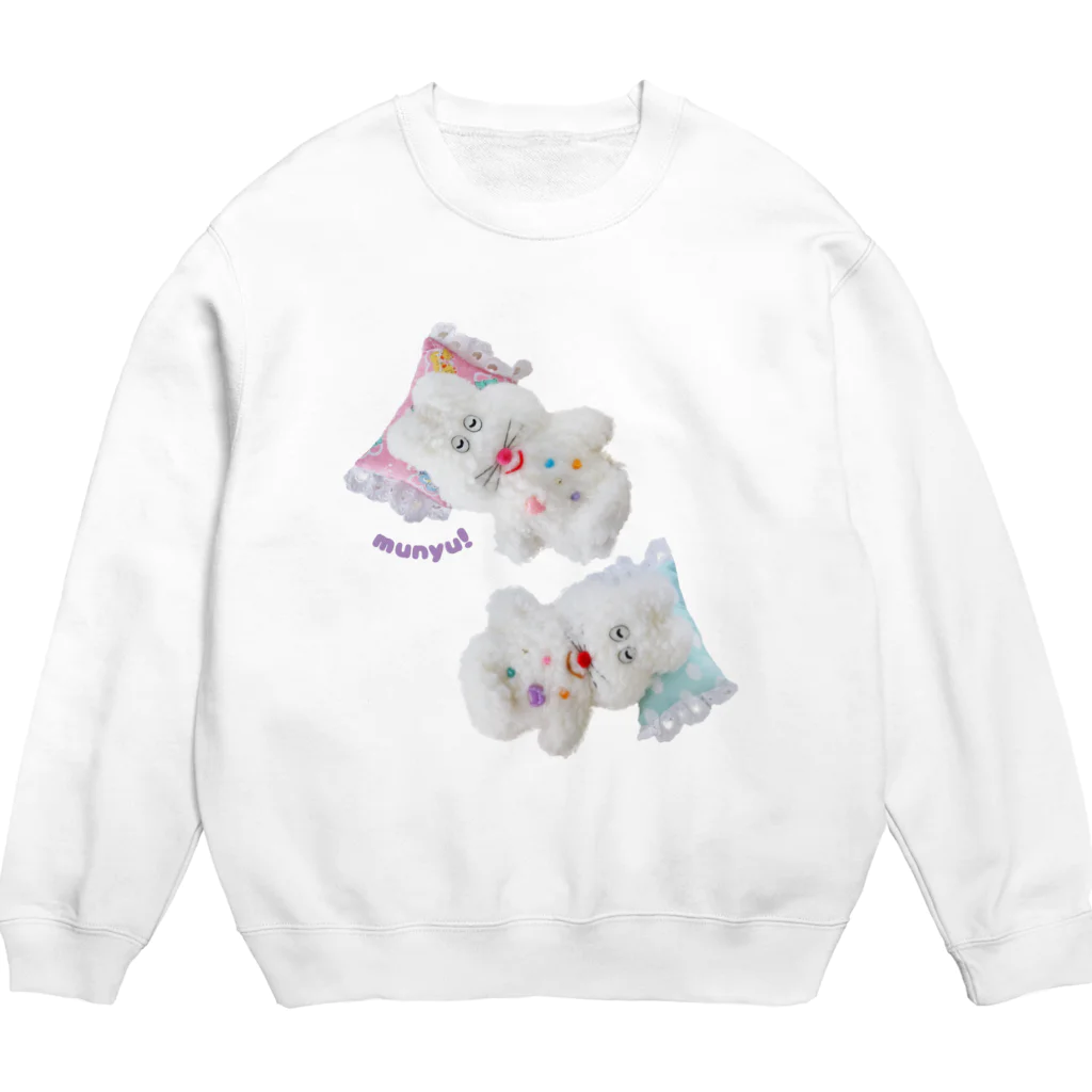 むにゅのゆめプクズ Crew Neck Sweatshirt