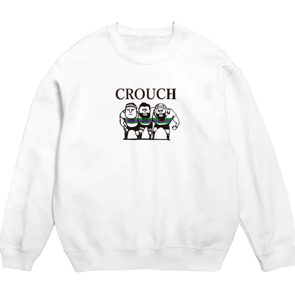 b.n.d [街中でもラグビーを！]バインドの【ラグビー / Rugby】 CROUCH Crew Neck Sweatshirt