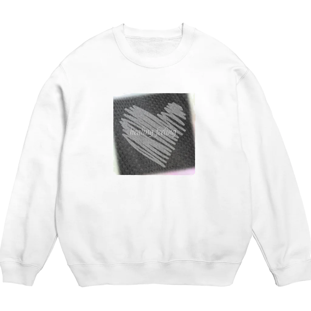 Healing FeelingのGray Healing Feeling Crew Neck Sweatshirt