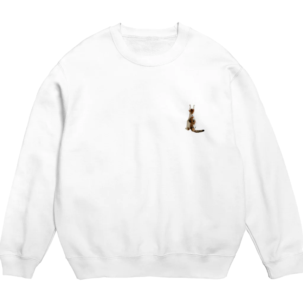 ニャーニャーとヤーヨのひっつかまる猫 / ニャーニャー Crew Neck Sweatshirt