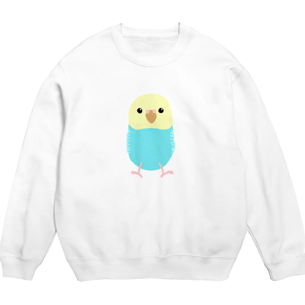 武者小路夕桐のセキセイインコ Crew Neck Sweatshirt