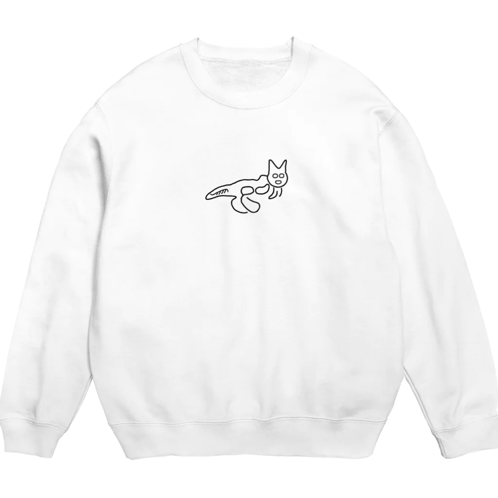 OTHERS / アザーズのナスカの地上絵の猫　ゆるゆるナスカネコ・ロゴなし Crew Neck Sweatshirt