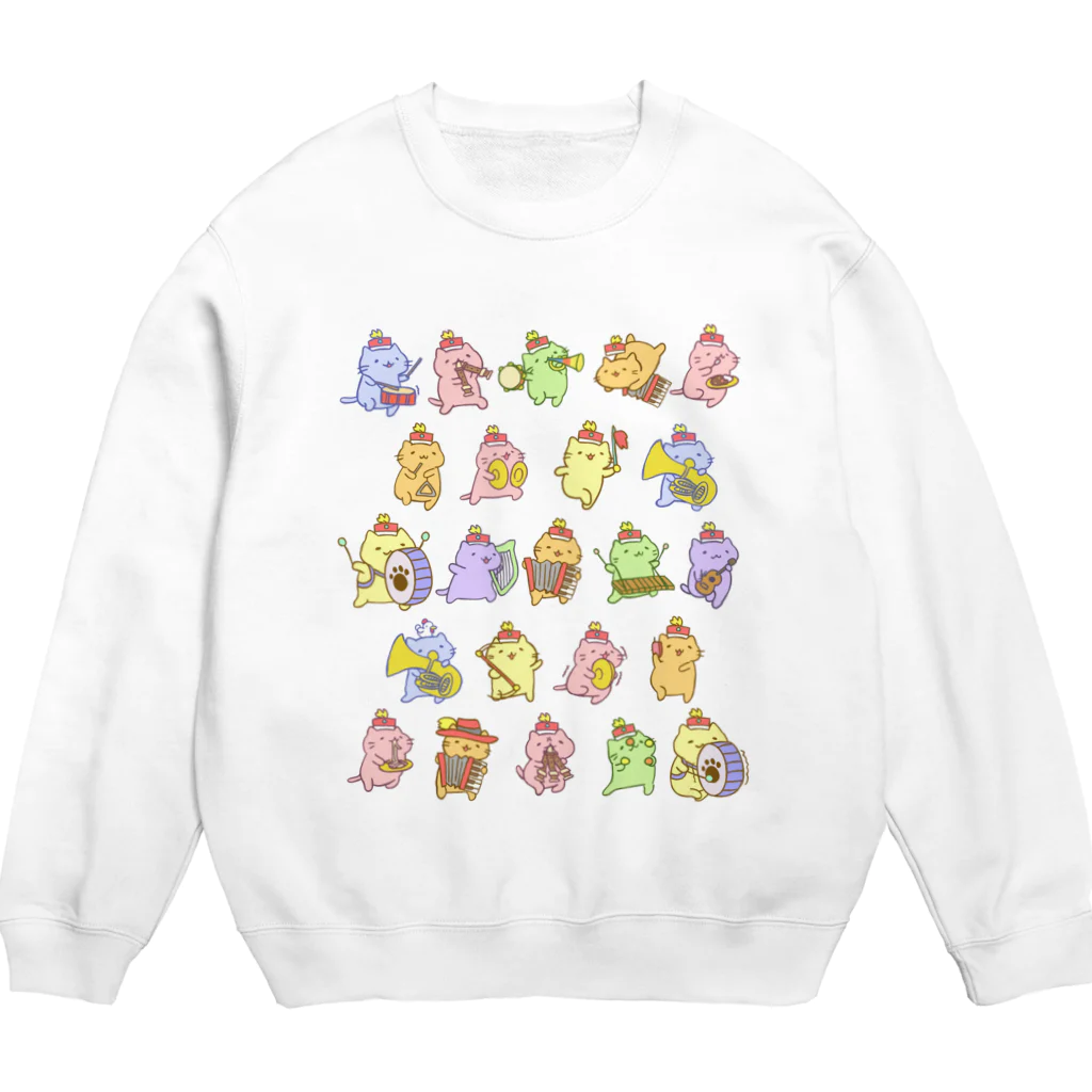 みっちりねこ by frencelのみっちりねこマーチ Crew Neck Sweatshirt