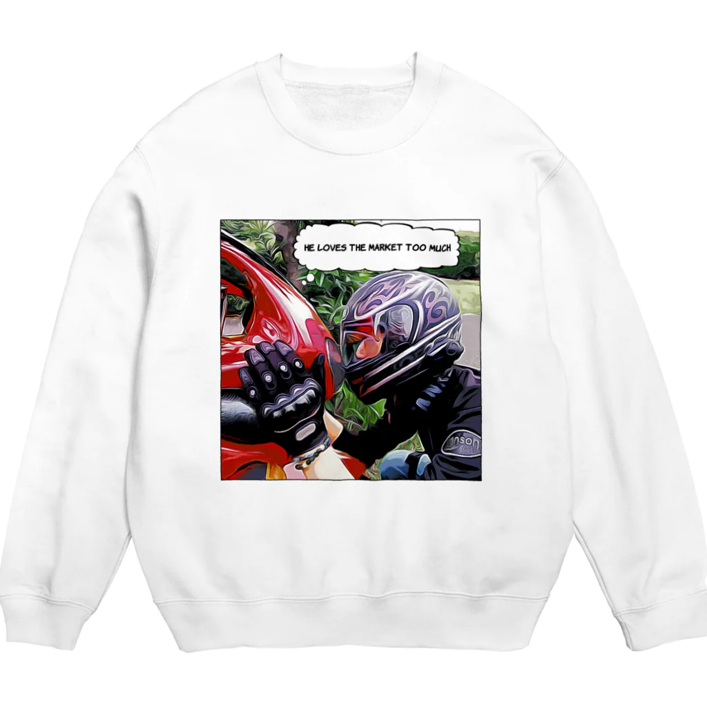 NAO a.k.a 睡魔の彼は相場を愛しすぎている Crew Neck Sweatshirt