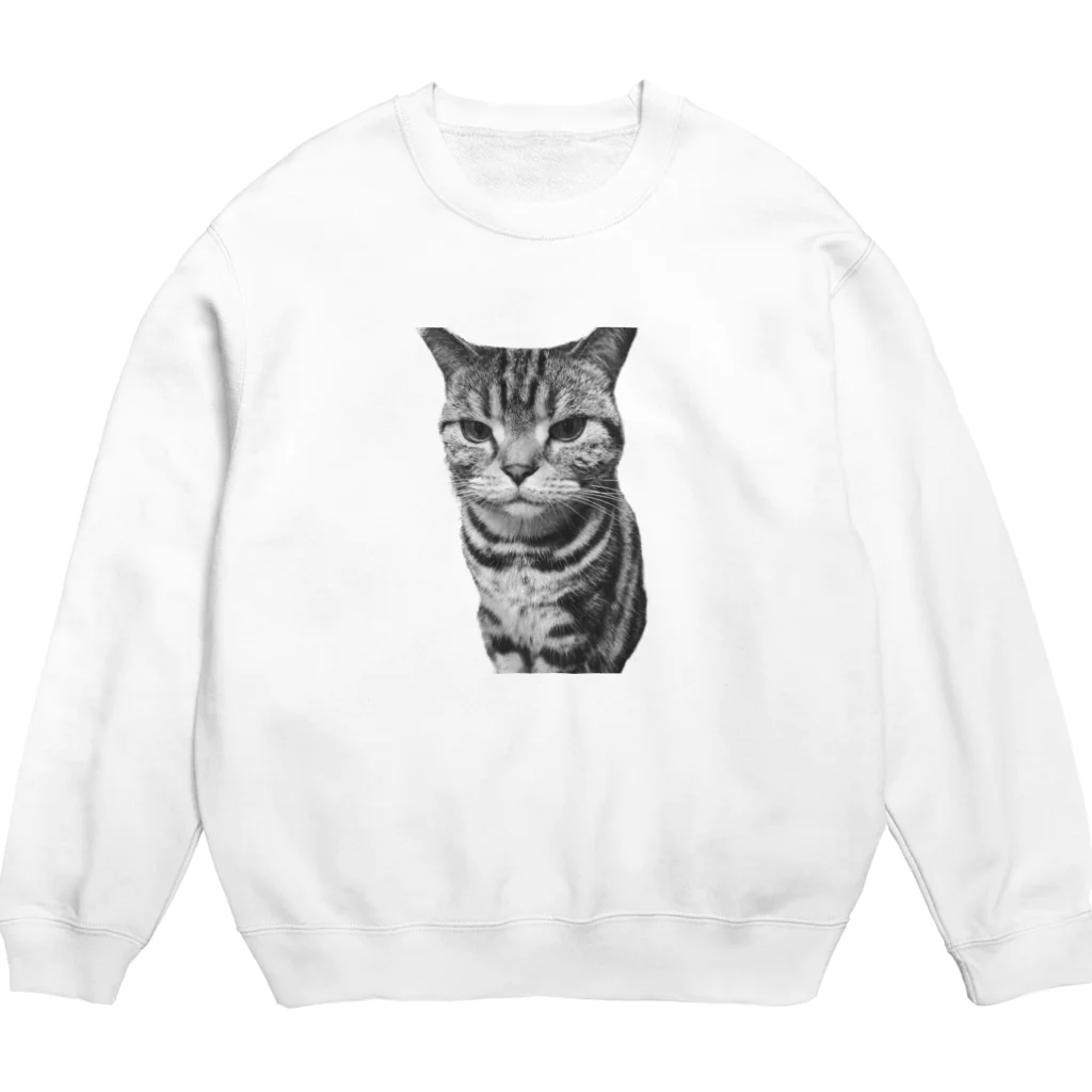 猫の事務所の逆切れ Crew Neck Sweatshirt