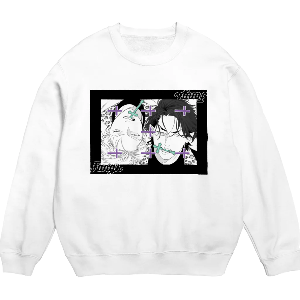 ビリー・バリバリーのイチイ推し用：FANGS５話扉絵 Crew Neck Sweatshirt