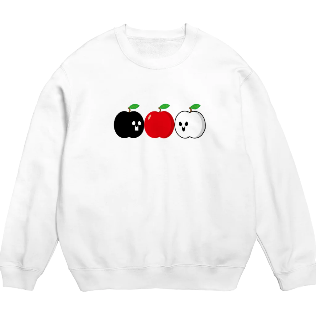 「たま」と「コン」のまねっこたまとコン「りんご」 Crew Neck Sweatshirt