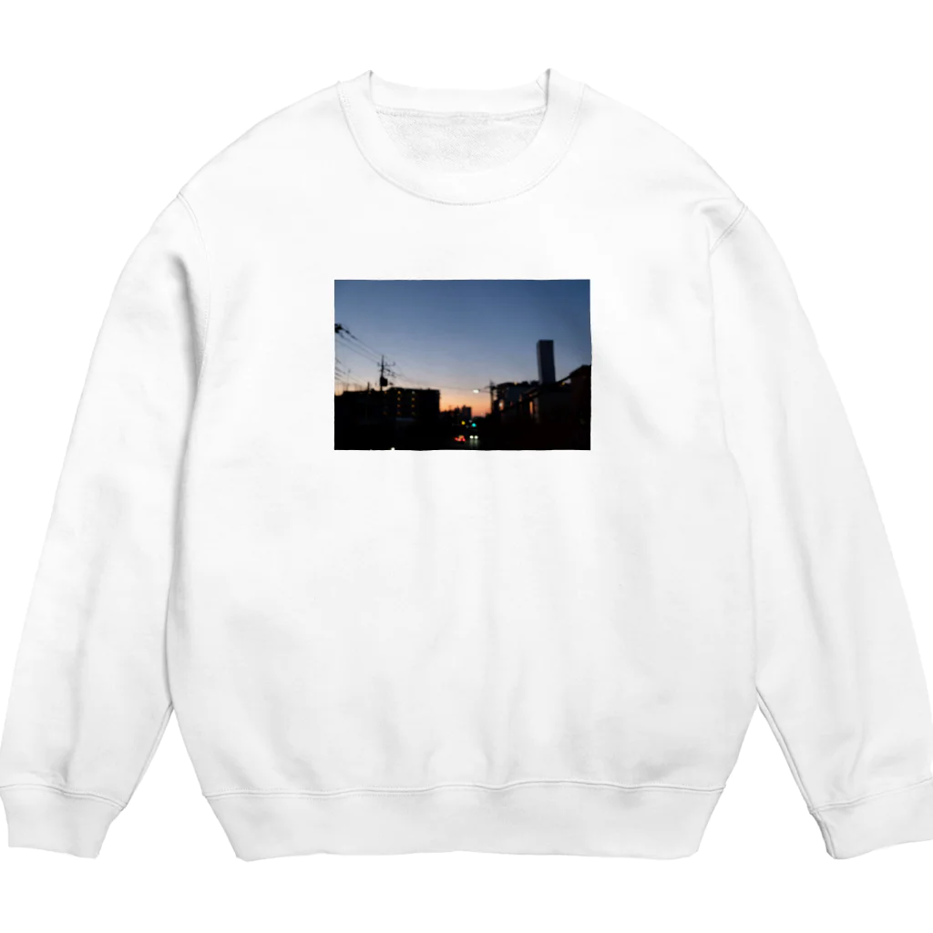 ぽんぺこ商店🧶のコンタクト落とした朝帰り Crew Neck Sweatshirt