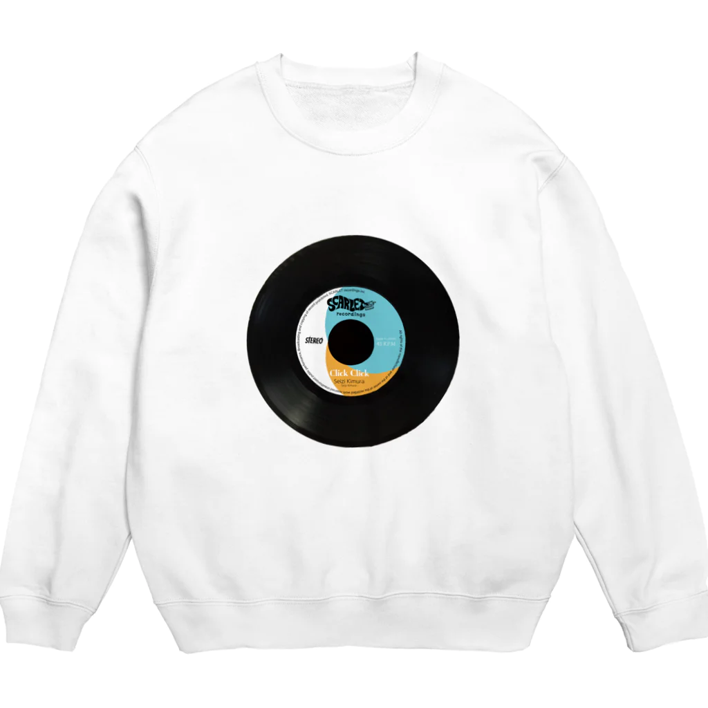 SCARLET recordings FactoryのClick Click 7inch Records Crew Neck Sweatshirt