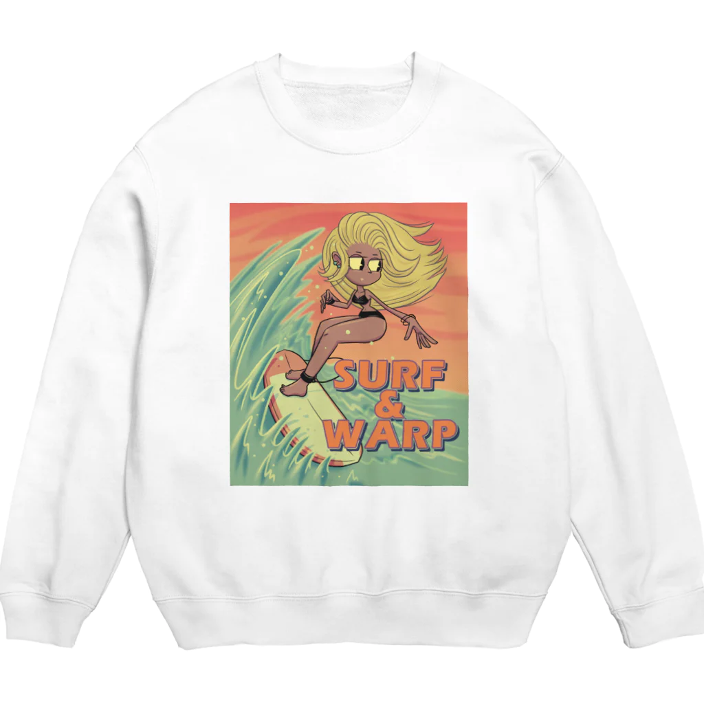 nidan-illustrationの"SURF & WARP" Crew Neck Sweatshirt