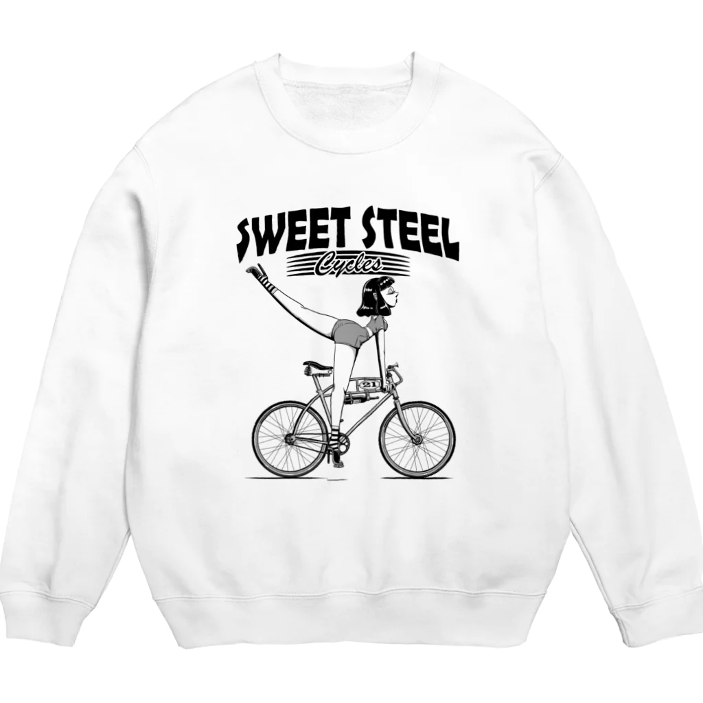 nidan-illustrationの"SWEET STEEL Cycles" #1 Crew Neck Sweatshirt