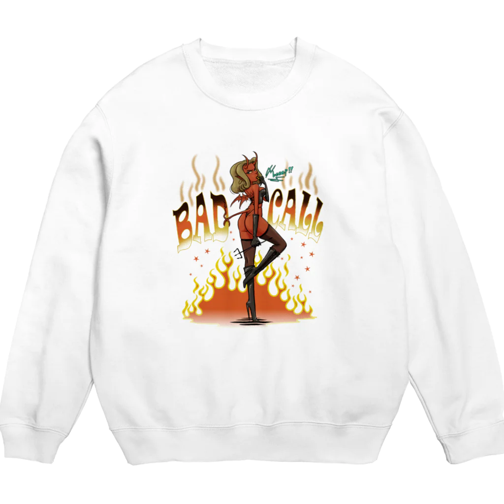 nidan-illustrationの"BAD CALL" Crew Neck Sweatshirt