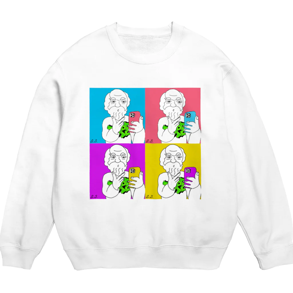 entertainmentSのエンタメ界のソクラテス Crew Neck Sweatshirt