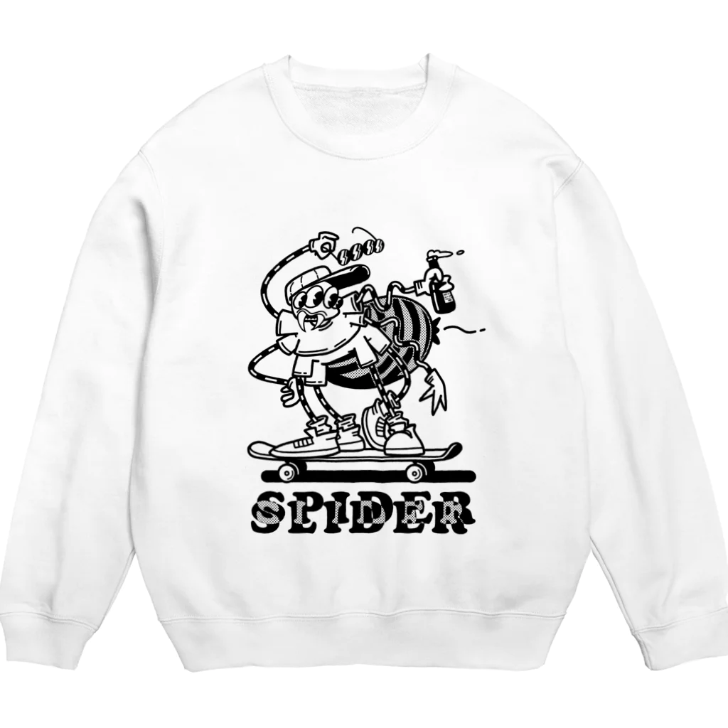 nidan-illustrationの"SPIDER SLIDER" Crew Neck Sweatshirt