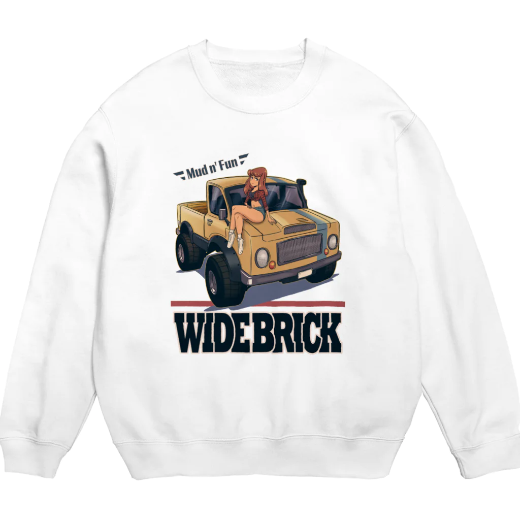 nidan-illustrationの"WIDE BRICK" Crew Neck Sweatshirt