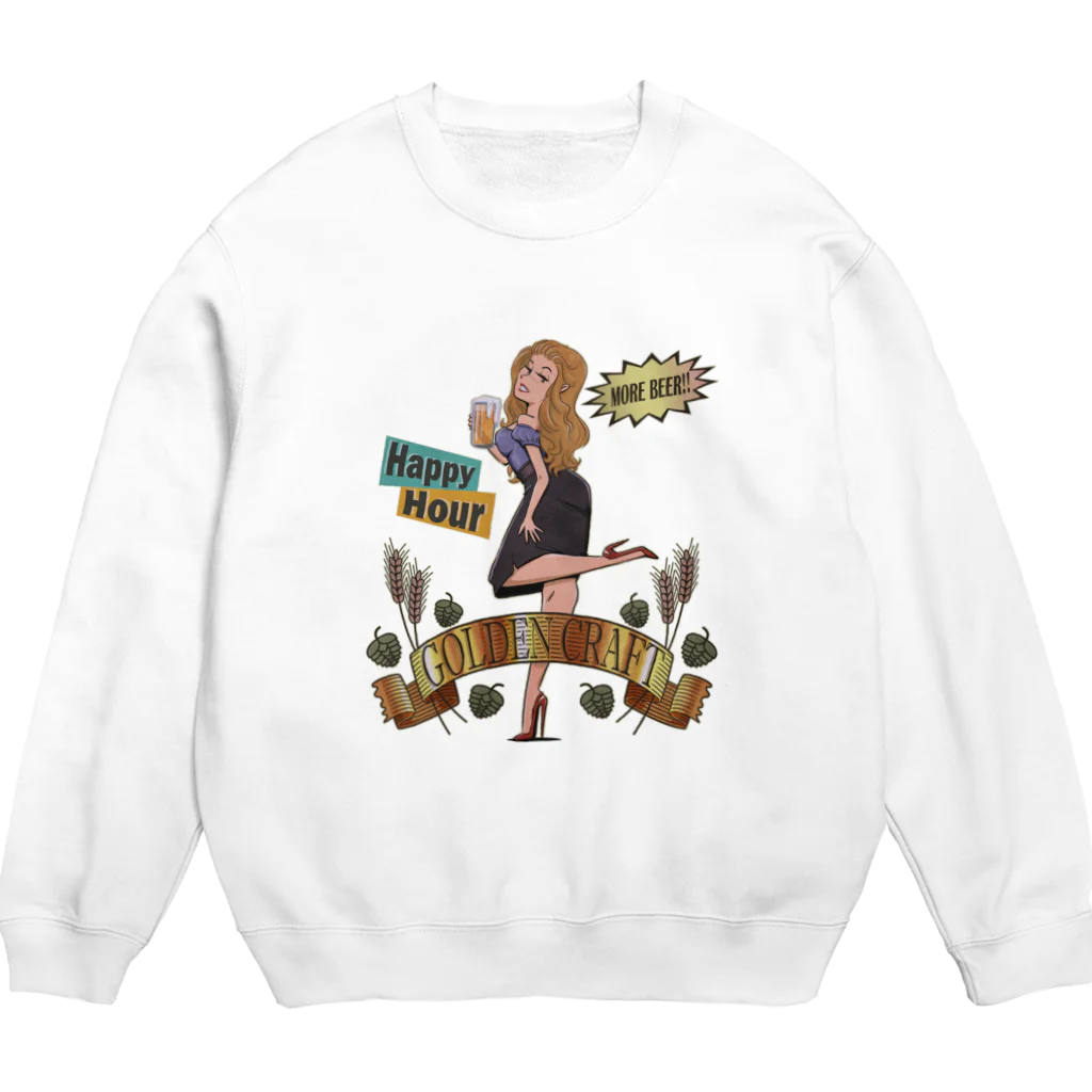 nidan-illustrationの"GOLDEN CRAFT" Crew Neck Sweatshirt