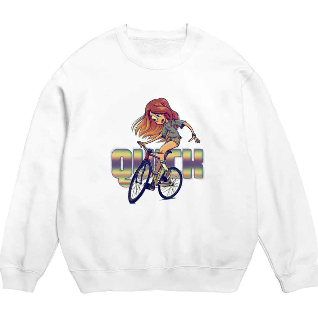 nidan-illustrationの”QUICK” Crew Neck Sweatshirt