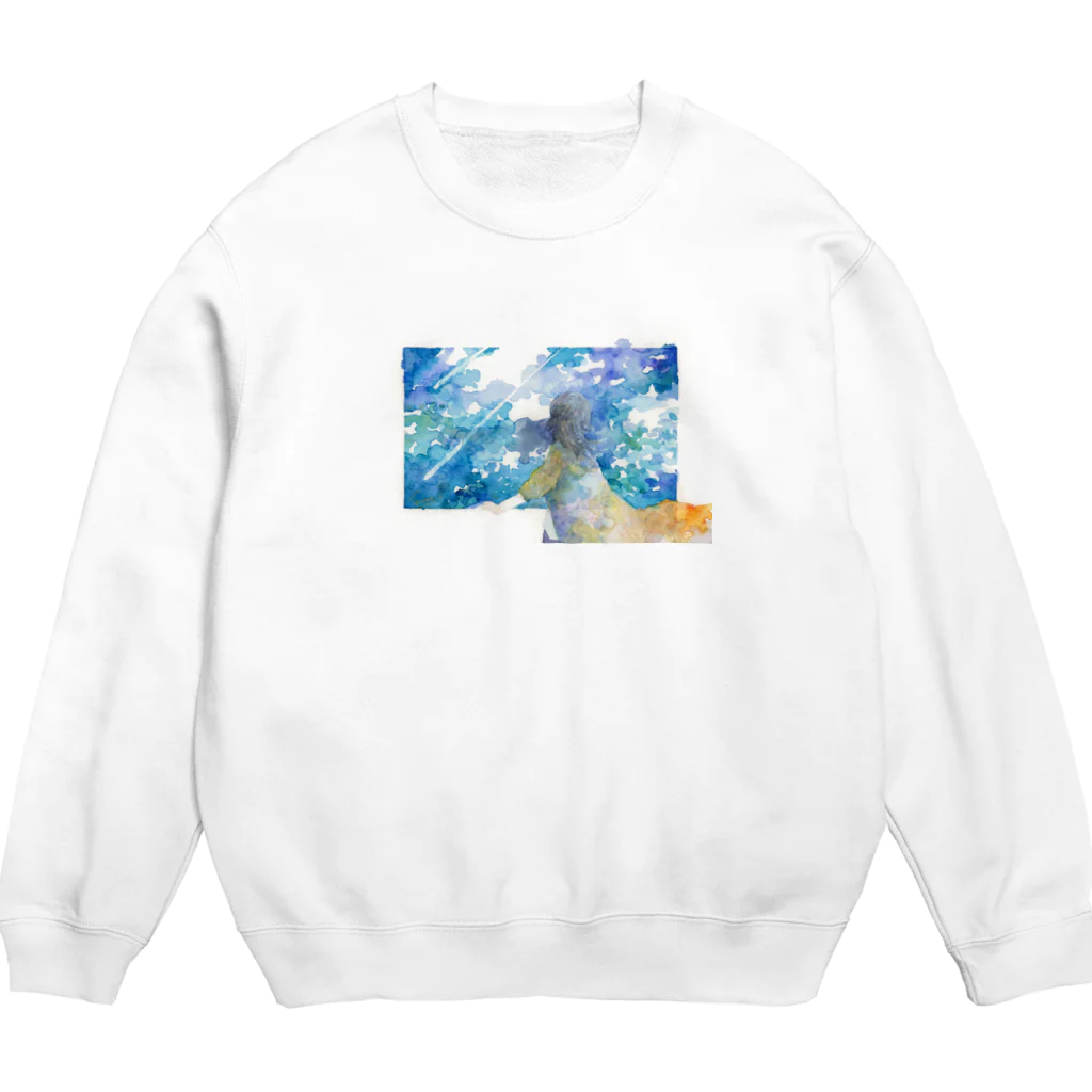 レーヴのアトリエの空を飲む Crew Neck Sweatshirt