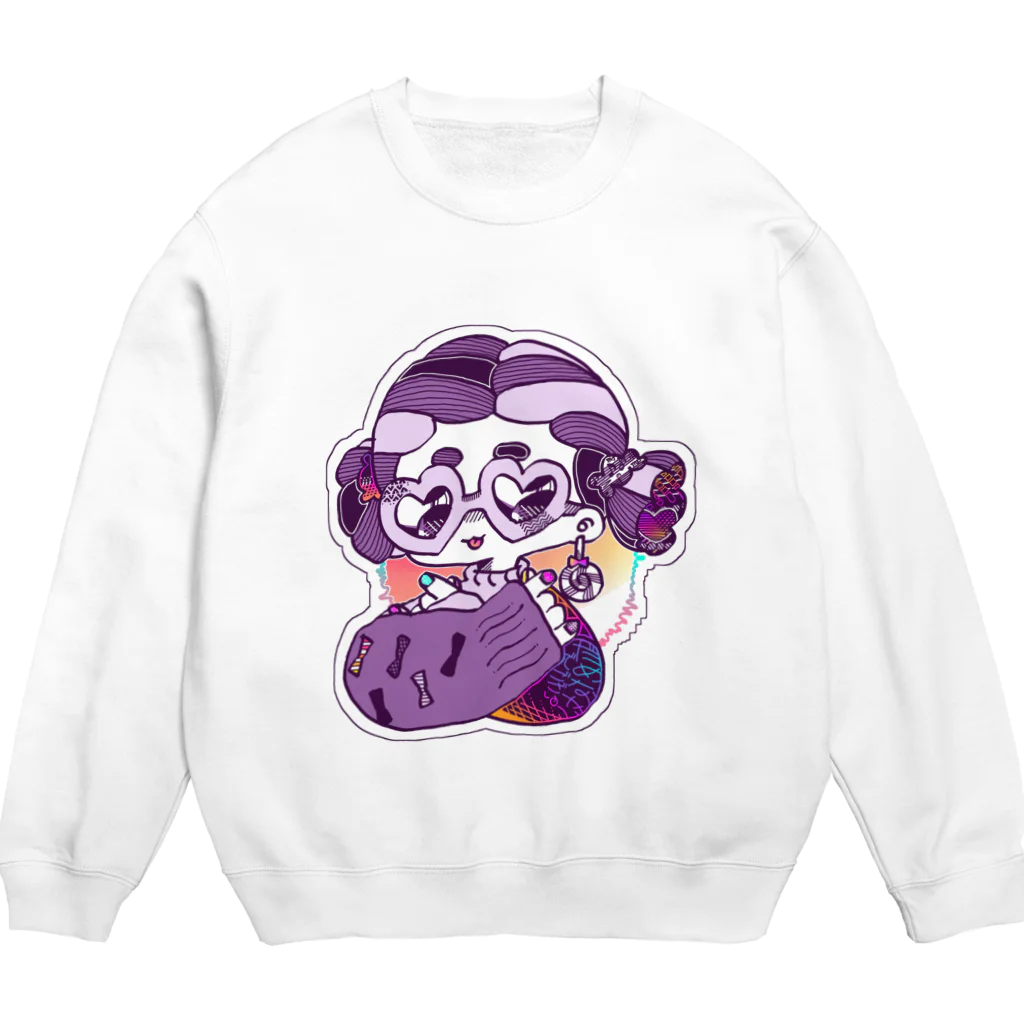 家畜ヘゥスのだめなやつ Crew Neck Sweatshirt