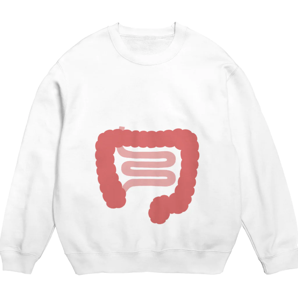 8anna storeの人体のなぞ。ぴかぴかピンクの大腸。 Crew Neck Sweatshirt