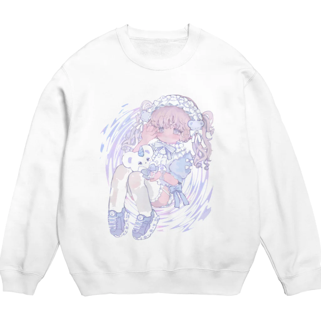 ¿^._.^のりぼんいっぱいちゃん Crew Neck Sweatshirt