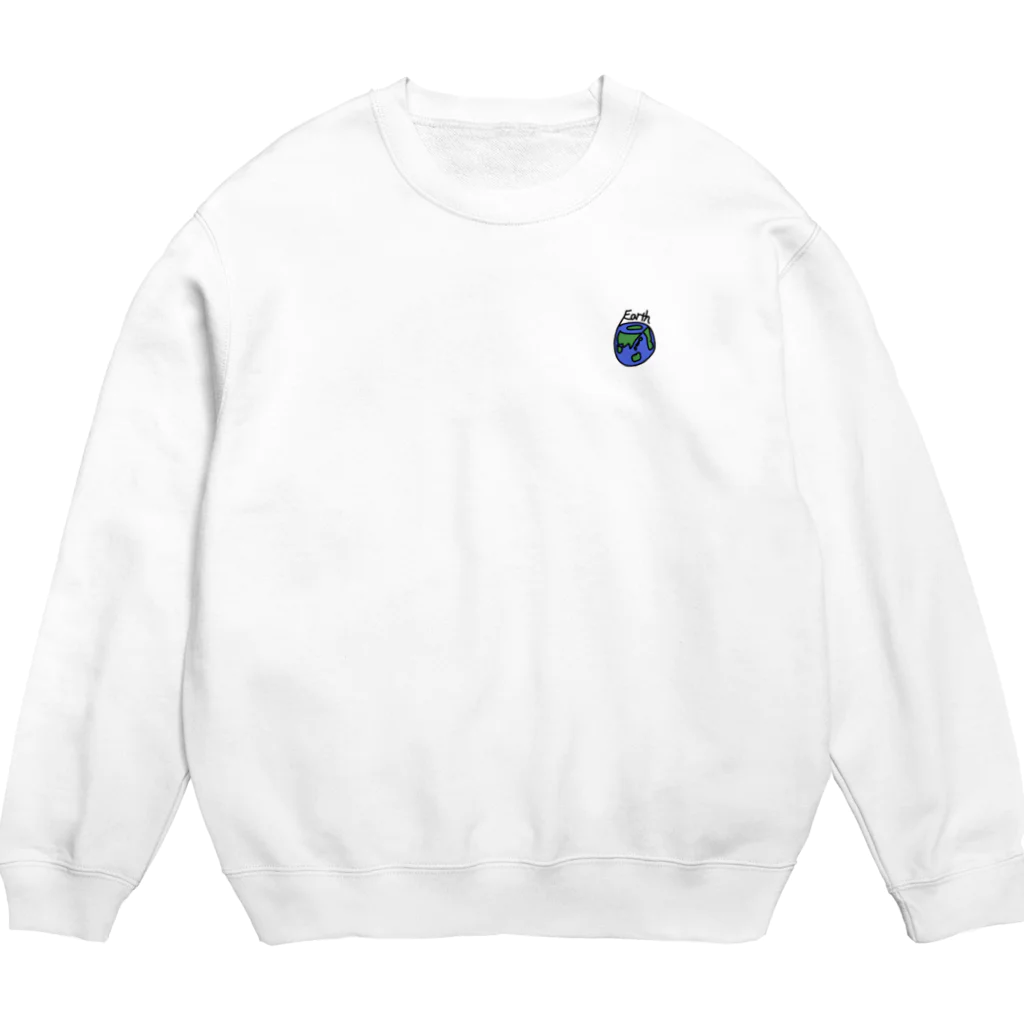 shuriのちきゅうだいすき Crew Neck Sweatshirt