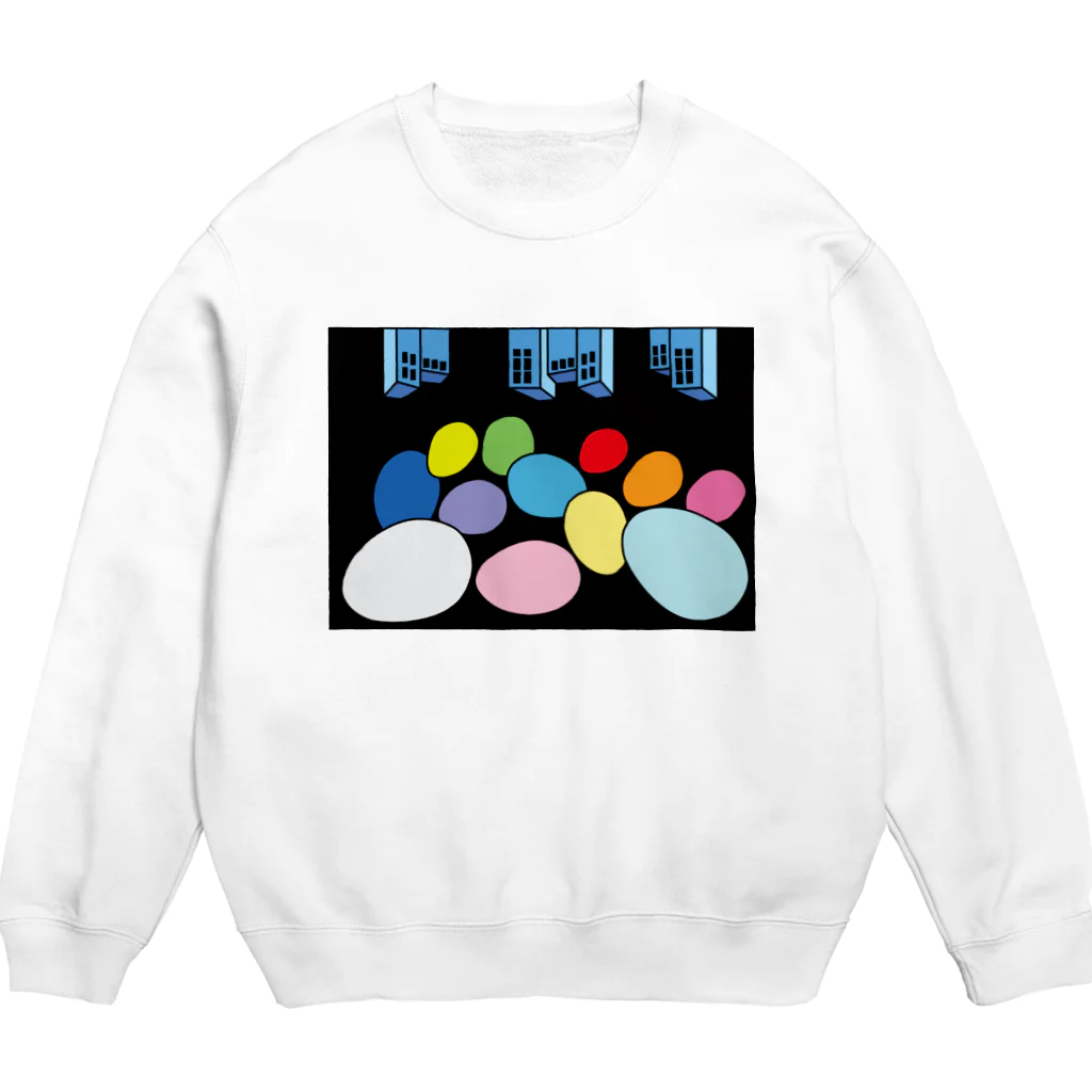 Blupiggの星の行進 Crew Neck Sweatshirt