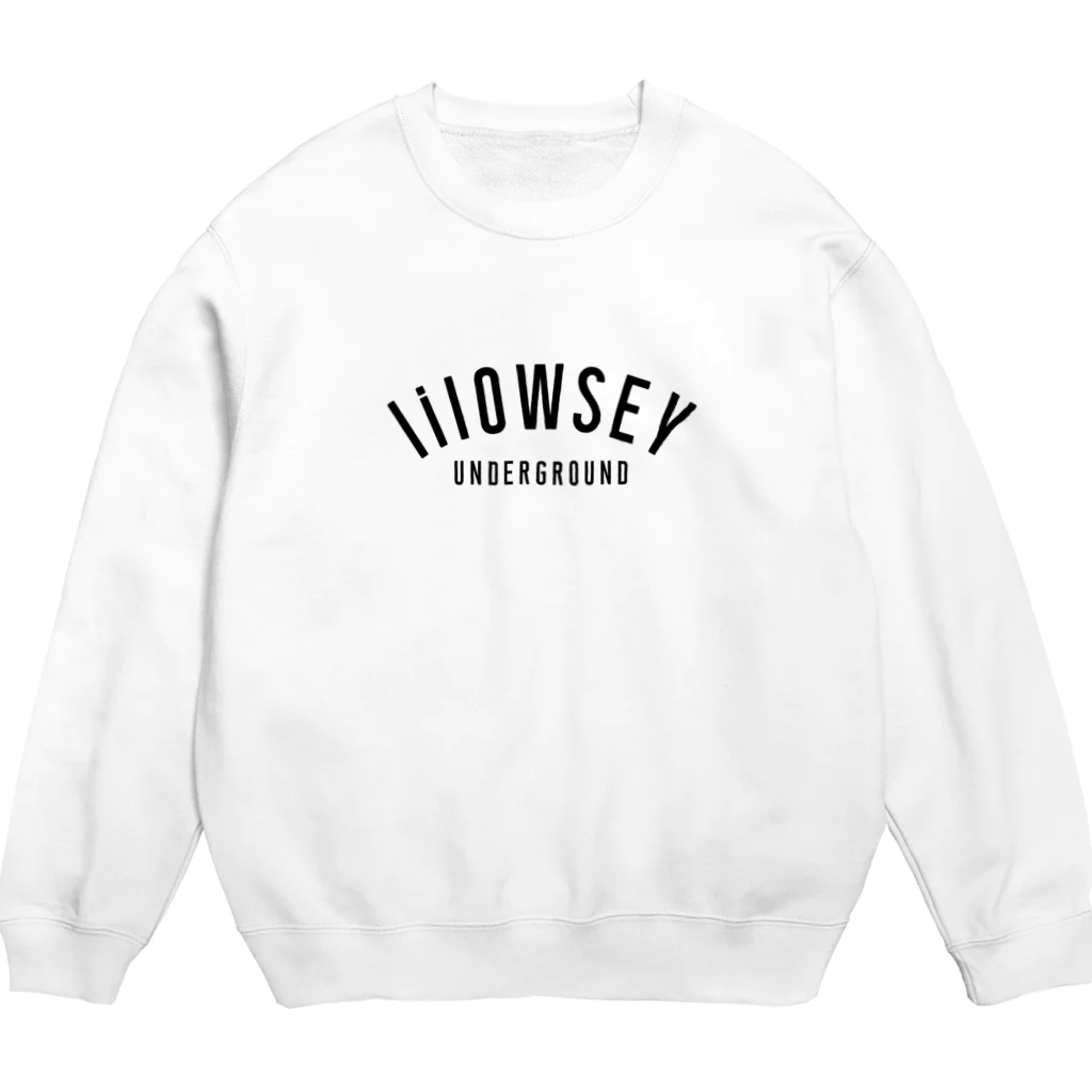 lilOWSEY UNDERGROUNDの"lilOWSEY" OG BLACK LOGO Crew Neck Sweatshirt