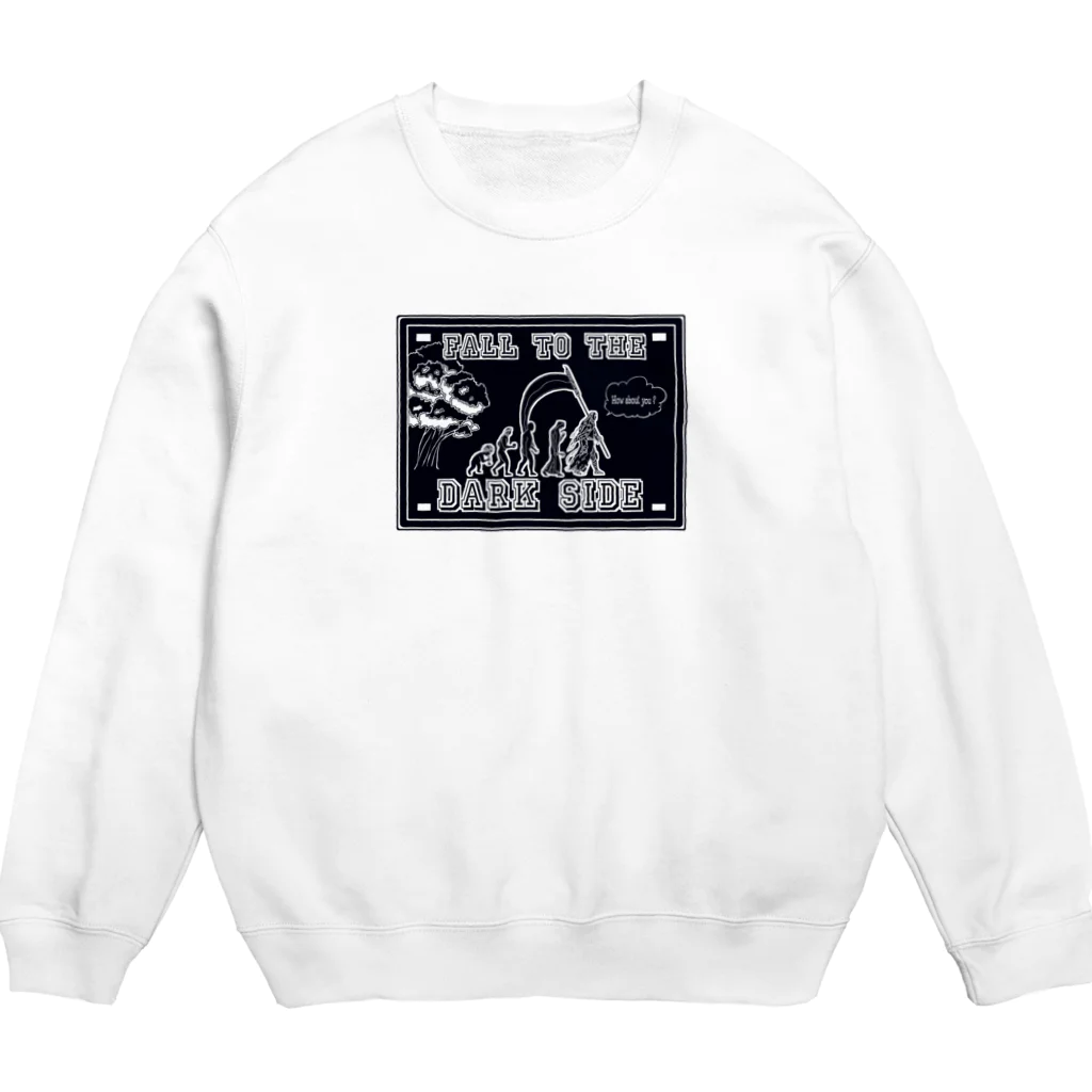 yanagishin SHOPの闇堕ちネイビー Crew Neck Sweatshirt