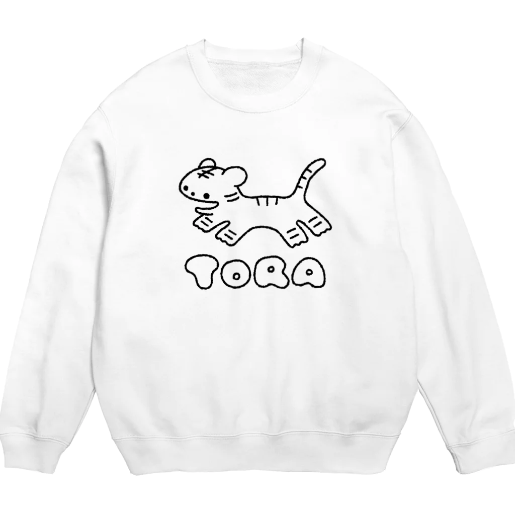 働きたくないのとらTORA2022淡色用 Crew Neck Sweatshirt