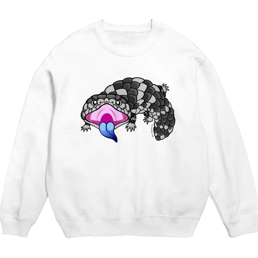 もむのふの爬虫類グッズやさんのマツカサトカゲちゃん Crew Neck Sweatshirt