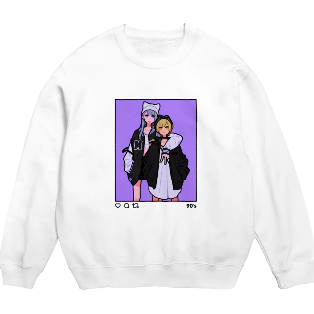 美好よしみの90's Girls Crew Neck Sweatshirt