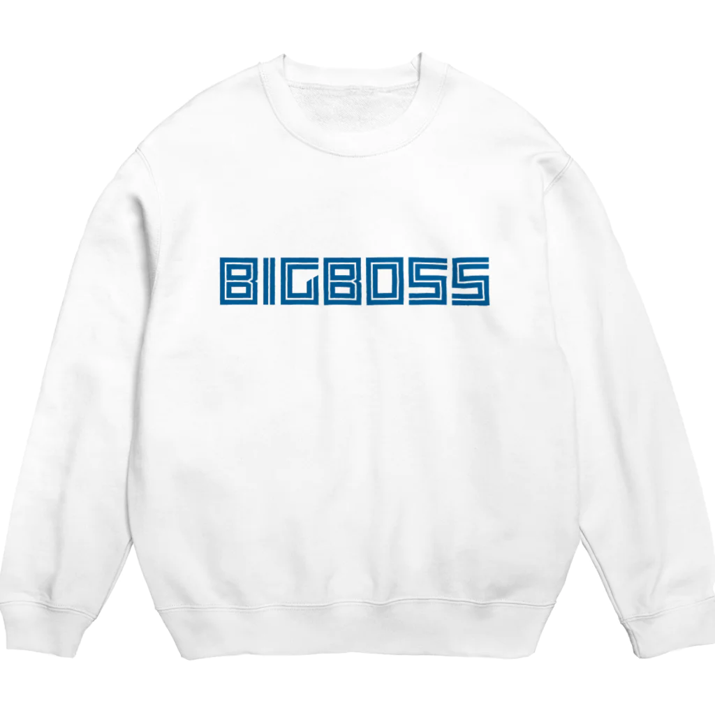 【何字ゃ文字屋】の「BIG BOSS」新ロゴ フォント Crew Neck Sweatshirt