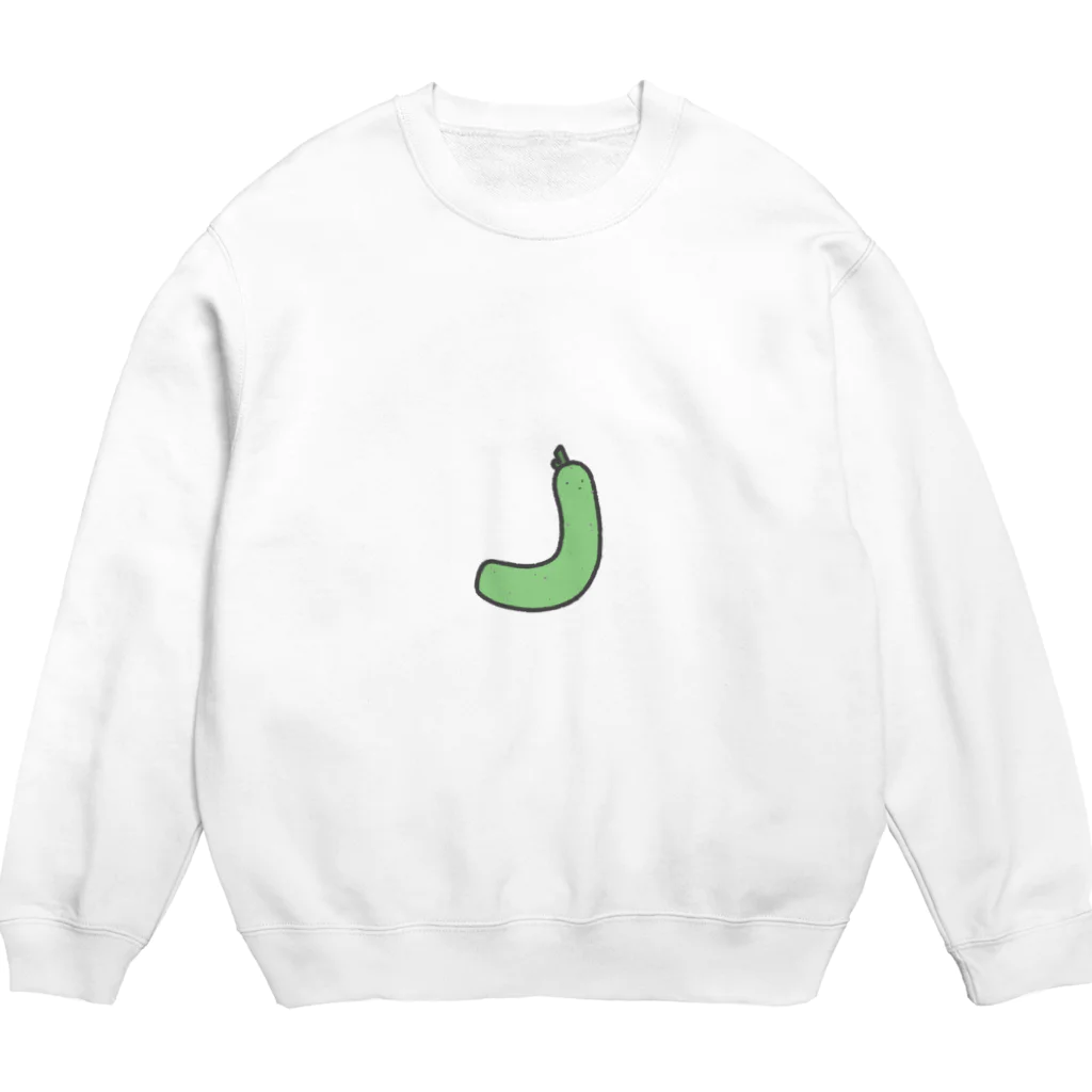 ゆるれあの「き」きゅうり Crew Neck Sweatshirt