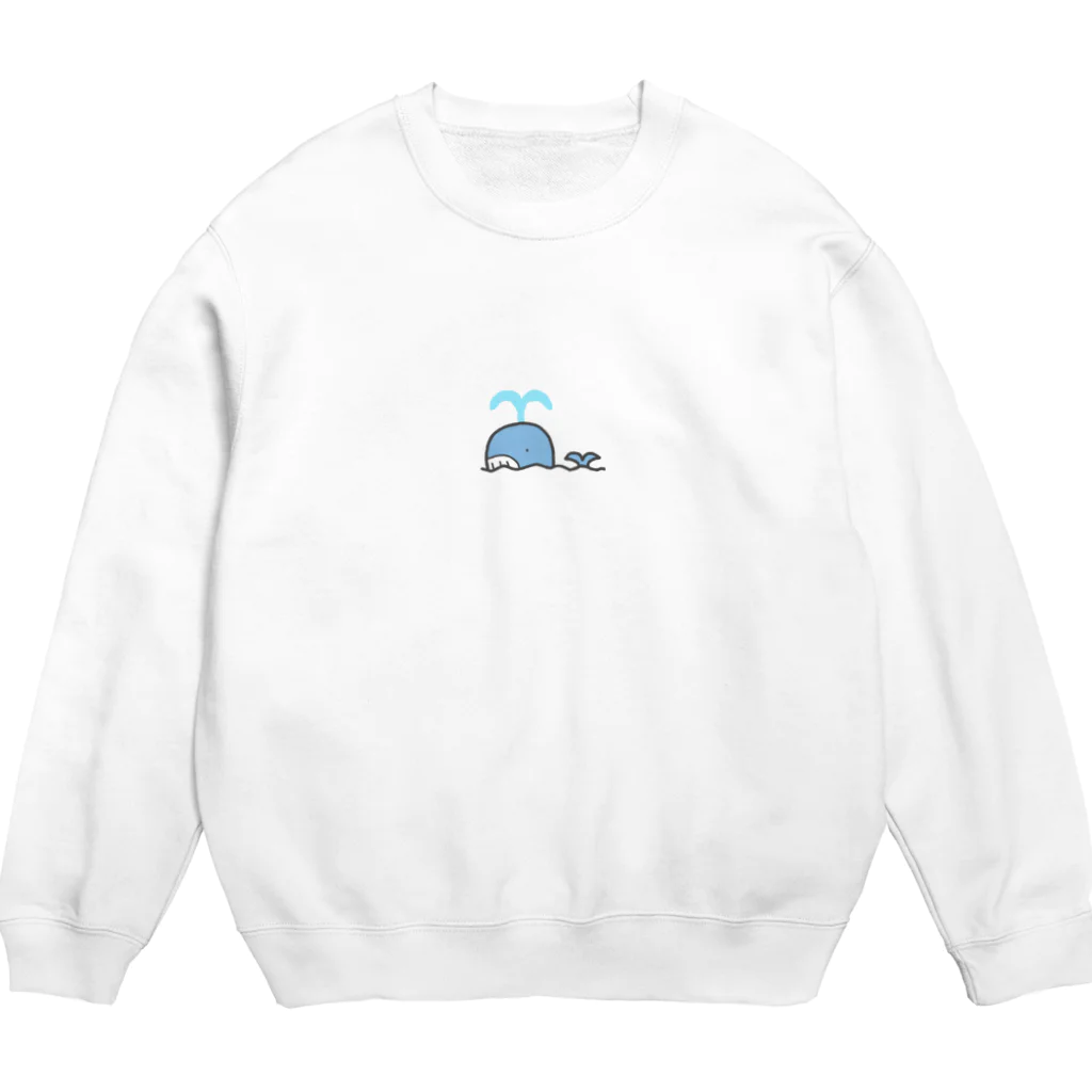 ゆるれあの「く」くじら Crew Neck Sweatshirt