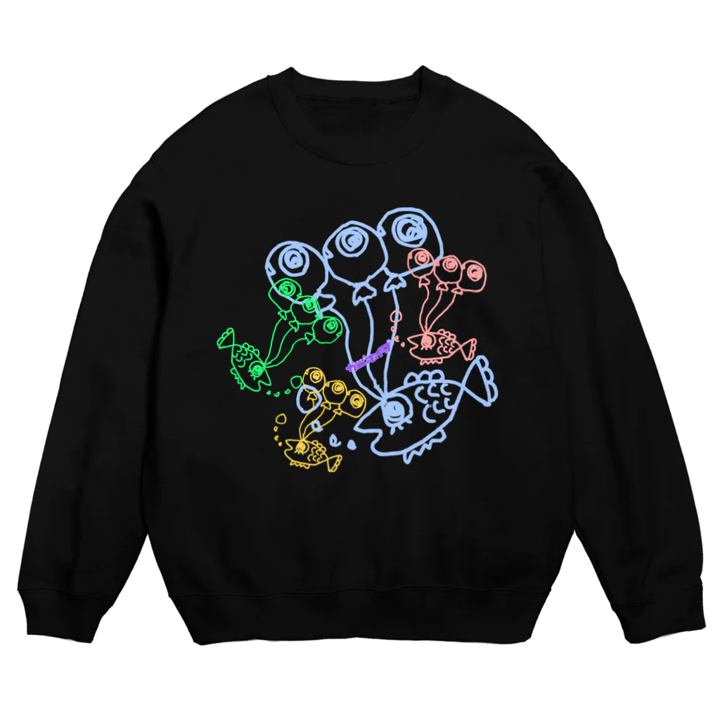 カニホイップの金槌魚 Crew Neck Sweatshirt