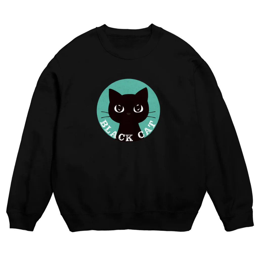 あずき缶のBLACK CAT Crew Neck Sweatshirt