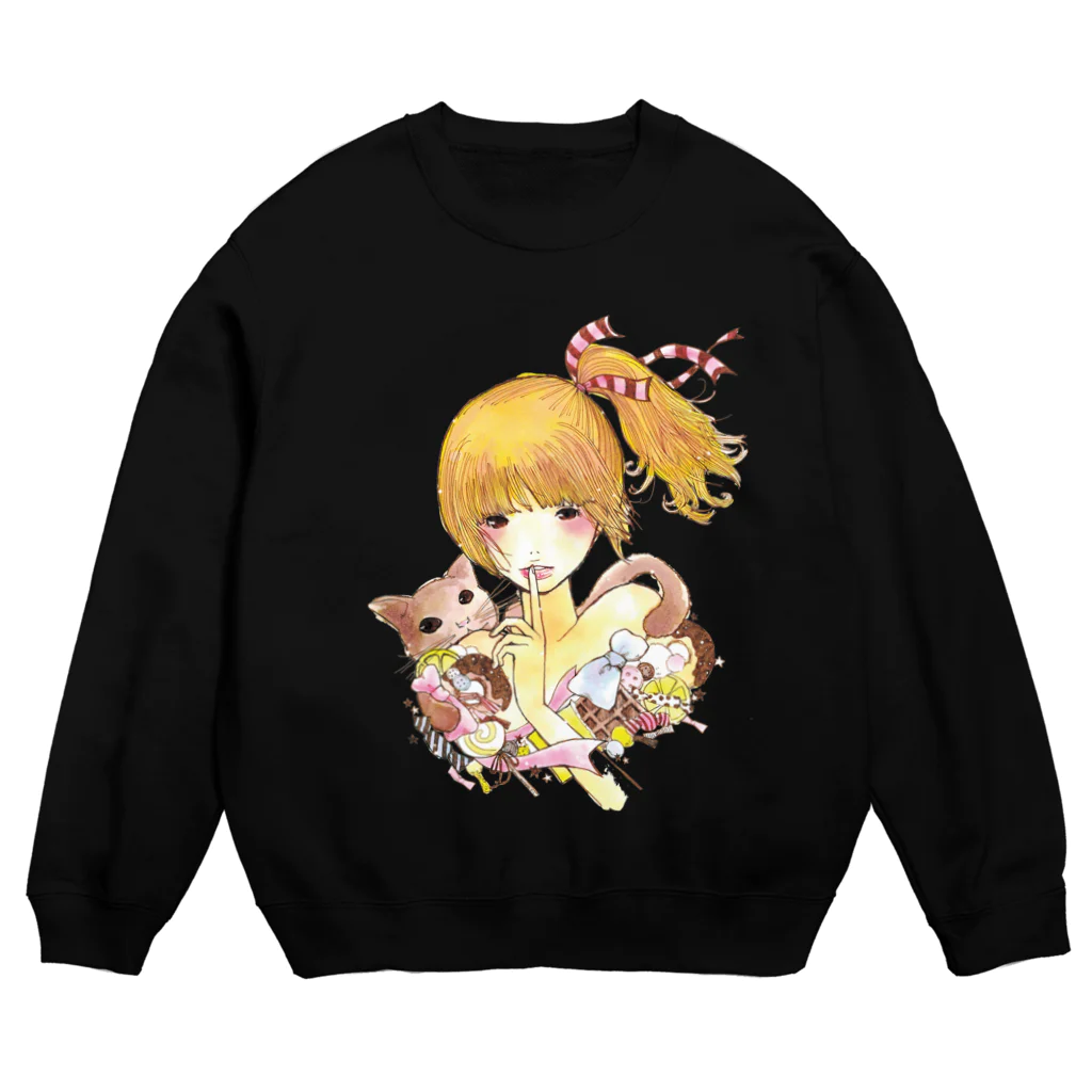 あいせんせいのないしょがーる Crew Neck Sweatshirt