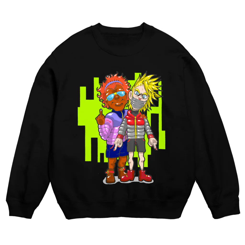 T.K WORLDのギャングブラザーズ Crew Neck Sweatshirt