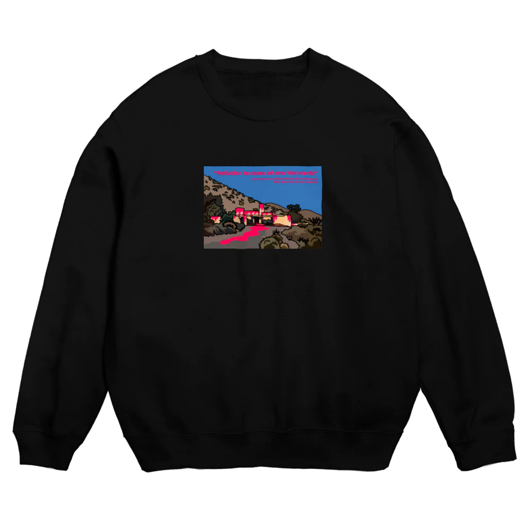 BATHTUBの"Pollution" Crew Neck Sweatshirt