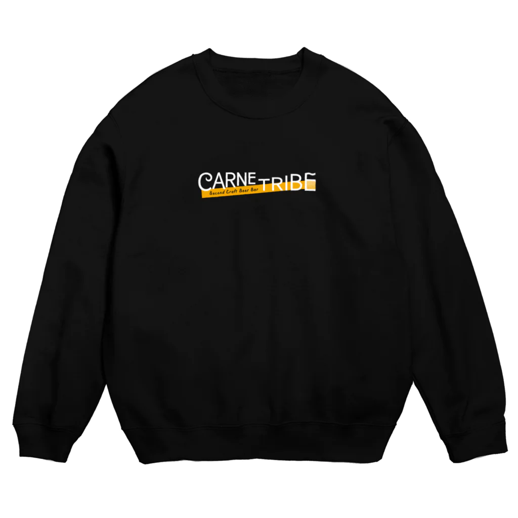 CarneTribe second カルネトライブセカンドクラフトビアバーのCarneTribe ホワイトロゴ スウェット Crew Neck Sweatshirt