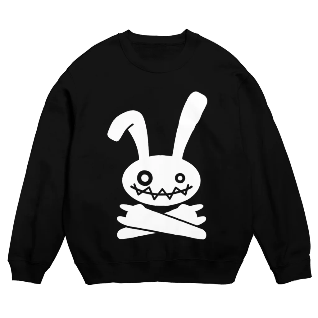 前田創作工房のHEAVY METAL BUNNY（ホワイトプリント） スウェット