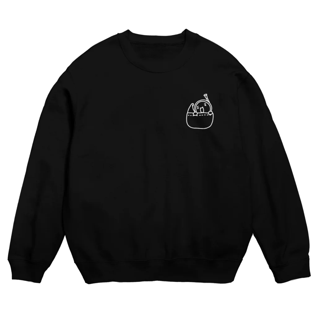 オダミヨのポケルン白 Crew Neck Sweatshirt