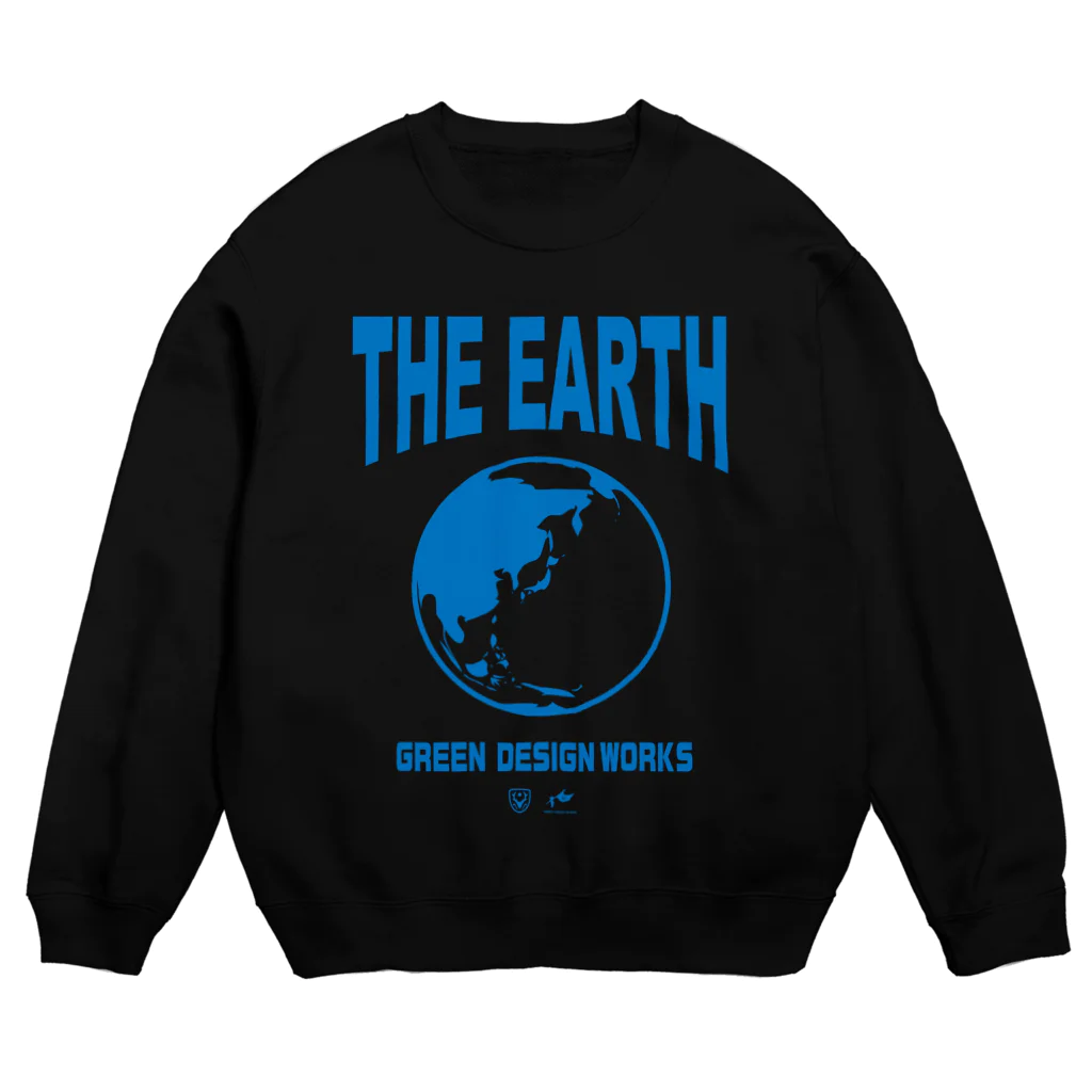 GREEN DESIGN WORKS　グリーンデザインワークスのTHE EARTH　スウェット（青インク）１１色 スウェット