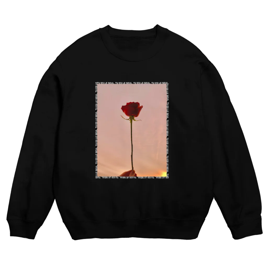 ヨシトノモウチのローズプリントT/A Crew Neck Sweatshirt